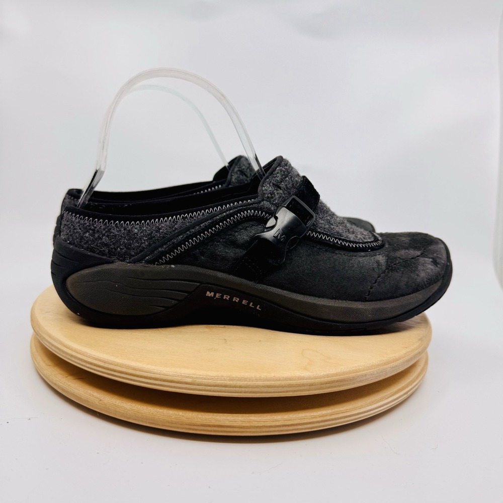 Merrell Encore Sidestep Wool Clogs Women's 8 gray Slip On Mule‎ Shoes - Picture 4 of 8